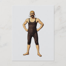 Victoriaanse Snavelbaard Man Briefkaart