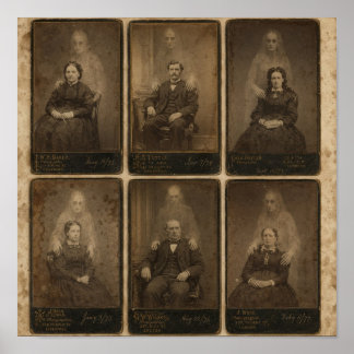 Victoriaanse spiritusfotografie: bezeten portrette poster