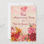 Victoriaanse Steampunk Bloemen Harten Jubileum Kaart (Voorkant)