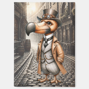 Victoriaanse Steampunk Dodo in Londense Steeg Magneet