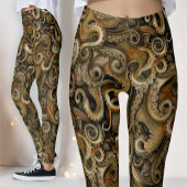 Victoriaanse Steampunk Octopus Tentakels Leggings
