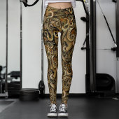 Victoriaanse Steampunk Octopus Tentakels Leggings