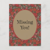 Victoriaanse Steampunk Oude Slot Sleutel Rode Klap Briefkaart (Voorkant)