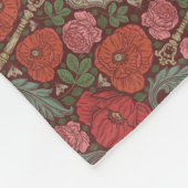 Victoriaanse Steampunk Oude Slot Sleutel Rode Klap Fleece Deken (Hoek)