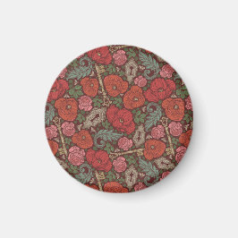 Victoriaanse Steampunk Oude Slot Sleutel Rode Klap Magneet