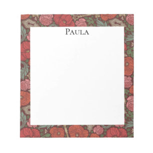 Victoriaanse Steampunk Oude Slot Sleutel Rode Klap Notitieblok