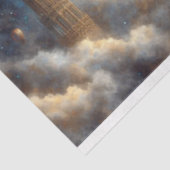 Victoriaanse Steampunk Rood-Panda-Vlucht Decoupage Tissuepapier (Detail)