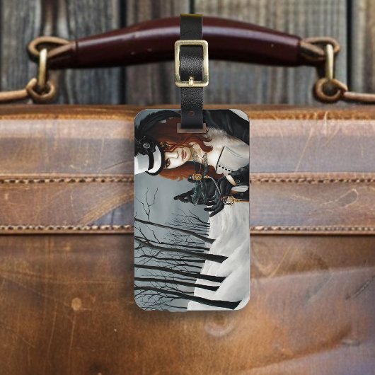 Victoriaanse Steampunk Winter Libel Sleutel Gotisc Bagagelabel