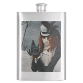 Victoriaanse Steampunk Winter Libel Sleutel Gotisc Flacon (Voorkant)