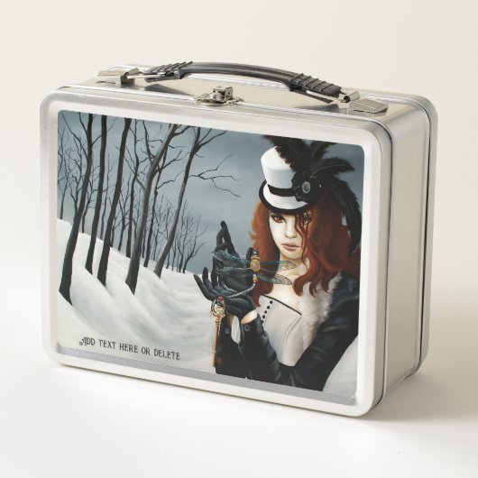 Victoriaanse Steampunk Winter Libelle Sleutel Goti (Voorkant)