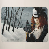 Victoriaanse Steampunk Winter Libelle Sleutel Goti Sherpa Deken (Voorkant (horizontaal))