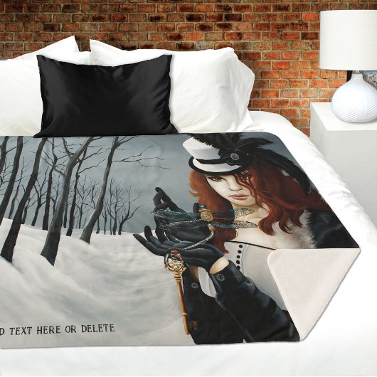 Victoriaanse Steampunk Winter Libelle Sleutel Goti Sherpa Deken