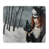 Victoriaanse Steampunk Winter Libelle Sleutel Goti Snijplank (Voorkant)