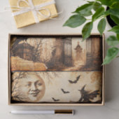Victoriaanse stijl Halloween Heks Collage FV6L Tissuepapier (Geschenk)