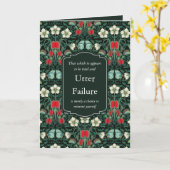 Victoriaanse stijl Venus Flytrap & Vlinder Maatwe Kaart (Gele Bloem)