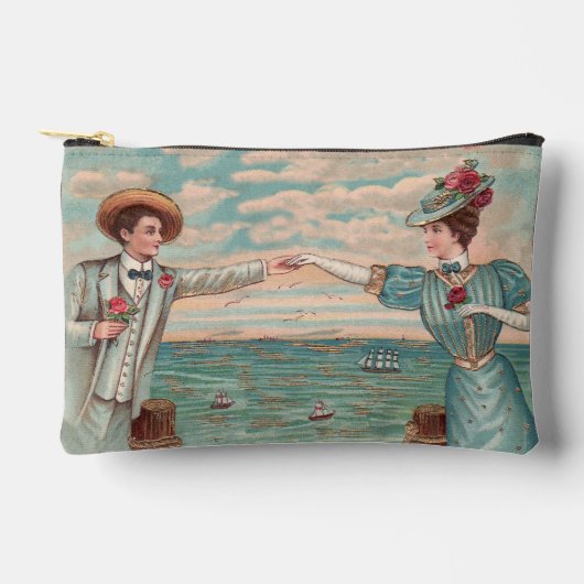 Victoriaanse strandliefde elegante oceaantrouwkopp etui (Voorkant)