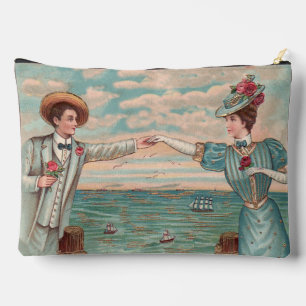 Victoriaanse strandliefde elegante oceaantrouwkopp etui