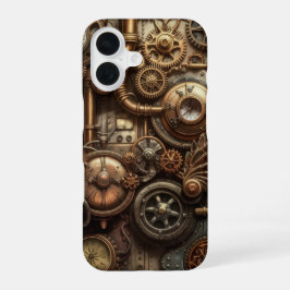 Victoriaanse tandwielen en raderen iPhone 16 hoesje