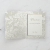 Victoriaanse Tapijt Crème Vouwkaart Kaart (Binnen)