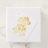 Victoriaanse teddybeer bedankjes labels (Met doos)