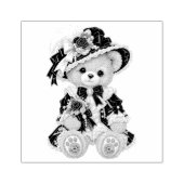 Victoriaanse teddybeer rubberstempel (Afrduk)
