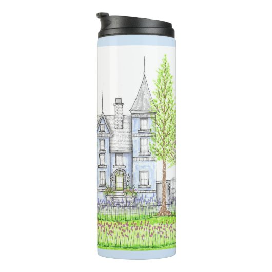 Victoriaanse thermische tumbler thermosbeker (Geroteerd rechts)