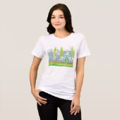 Victoriaanse Turkoois T-shirt (Voorkant volledig)
