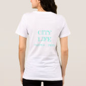 Victoriaanse Turkoois T-shirt (Achterkant)