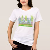 Victoriaanse Turkoois T-shirt (Voorkant)
