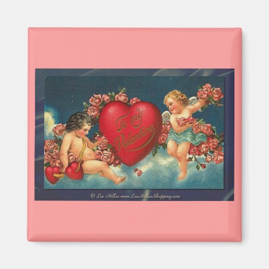 Victoriaanse Valentijn Voor Mijn Valentijn Magneet (Voorkant)