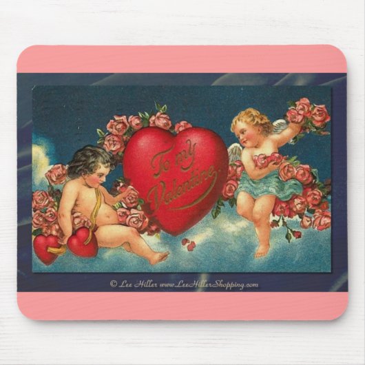 Victoriaanse Valentijn Voor Mijn Valentijn Muismat (Voorkant)