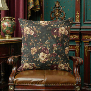 Victoriaanse Vintage Bloem Kussen