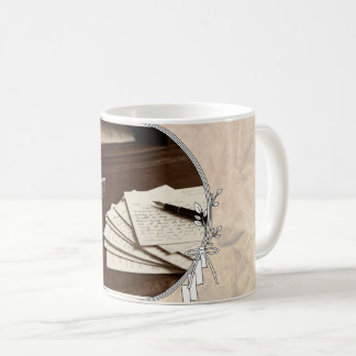 Victoriaanse Vintage Inkt & Letters Koffiemok