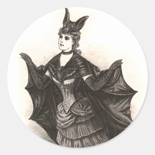 Victoriaanse Vleermuis - Sticker #1 (Voorkant)
