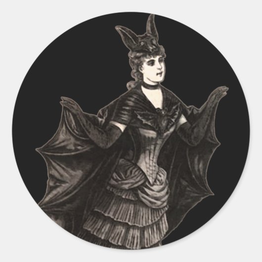 Victoriaanse Vleermuis - Sticker #2 (Aanpassen) (Voorkant)