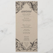 Victoriaanse vleermuis tot de dood zwart & bruin b menu (Voorkant)