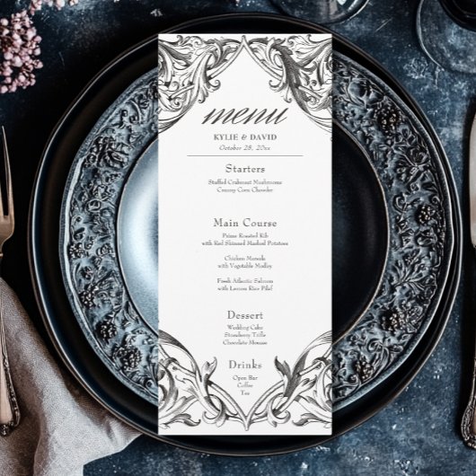 Victoriaanse vleermuis tot de dood zwart-wit bruil menu