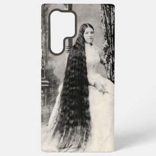 Victoriaanse vrouw met lang haar samsung galaxy hoesje