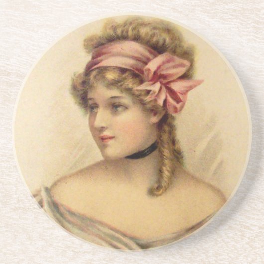Victoriaanse Vrouw Onderzetter (Voorkant)