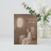 Victoriaanse vrouw postkaart (Staand voorkant)