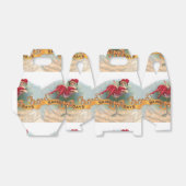 Victoriaanse vrouw rode champagne blij bedankdoosjes (Uitgevouwen)