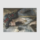 Victoriaanse Vrouw Scheepshoed Decoupage Tissuepapier (Voorkant)