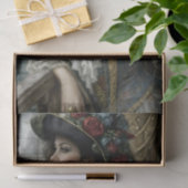 Victoriaanse Vrouw Scheepshoed Decoupage Tissuepapier (Geschenk)