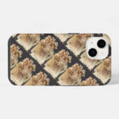 Victoriaanse vrouwen Vintage Kerstmis iPhone Hoesje (Achterkant horizontaal)