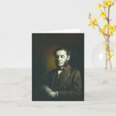 Victoriaanse weerwolf wenskaart kaart (Gele Bloem)