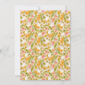 Victoriaanse weide gele uitnodiging (Achterkant)
