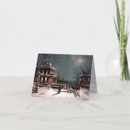 Victoriaanse Winter Bedankkaart