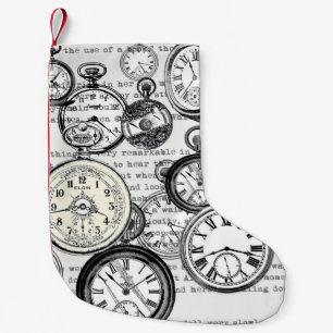 Victoriaanse Zakhorloge Collage Alice Wonderland Kleine Kerstsok
