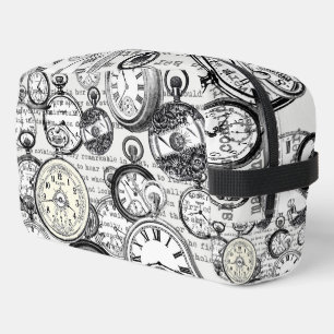 Victoriaanse Zakhorloge Collage Alice Wonderland Toilettasje