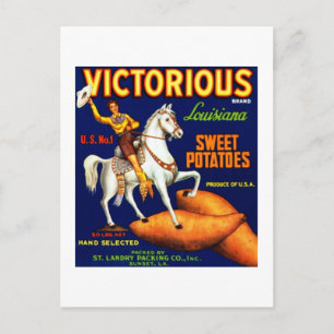 Victoriaanse zoete aardappelen briefkaart